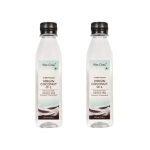 Maxcare Virgin Coconut Oil - Cold Pressed - 500 ML (Pack of 2 - 250ML Each)