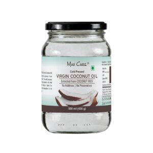Maxcare Virgin Coconut Oil (Cold Pressed) 500ML Glass Jar
